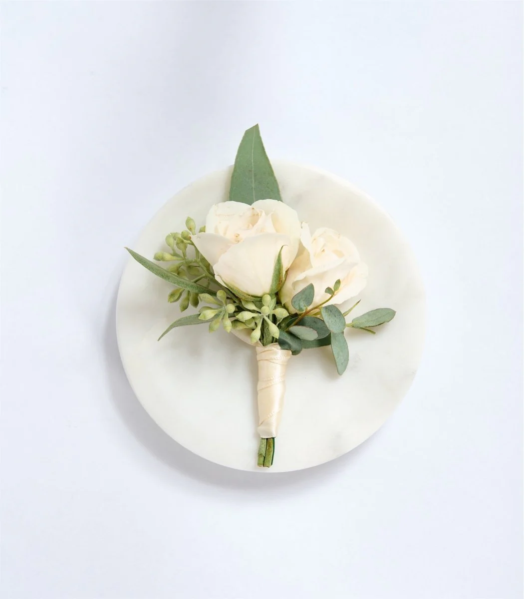 Boutonniere Blush & Ivory - Image 3