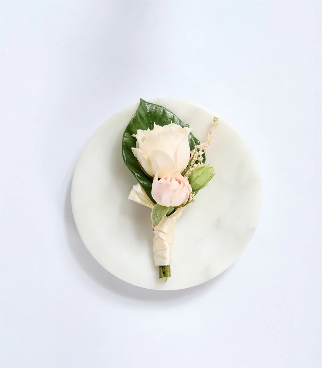 Boutonniere Blush & Ivory - Image 5
