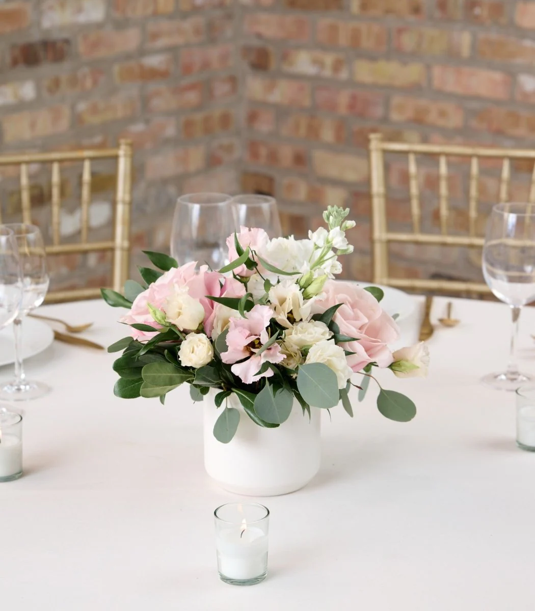 Centerpiece Lush Blush & Ivory - Image 3