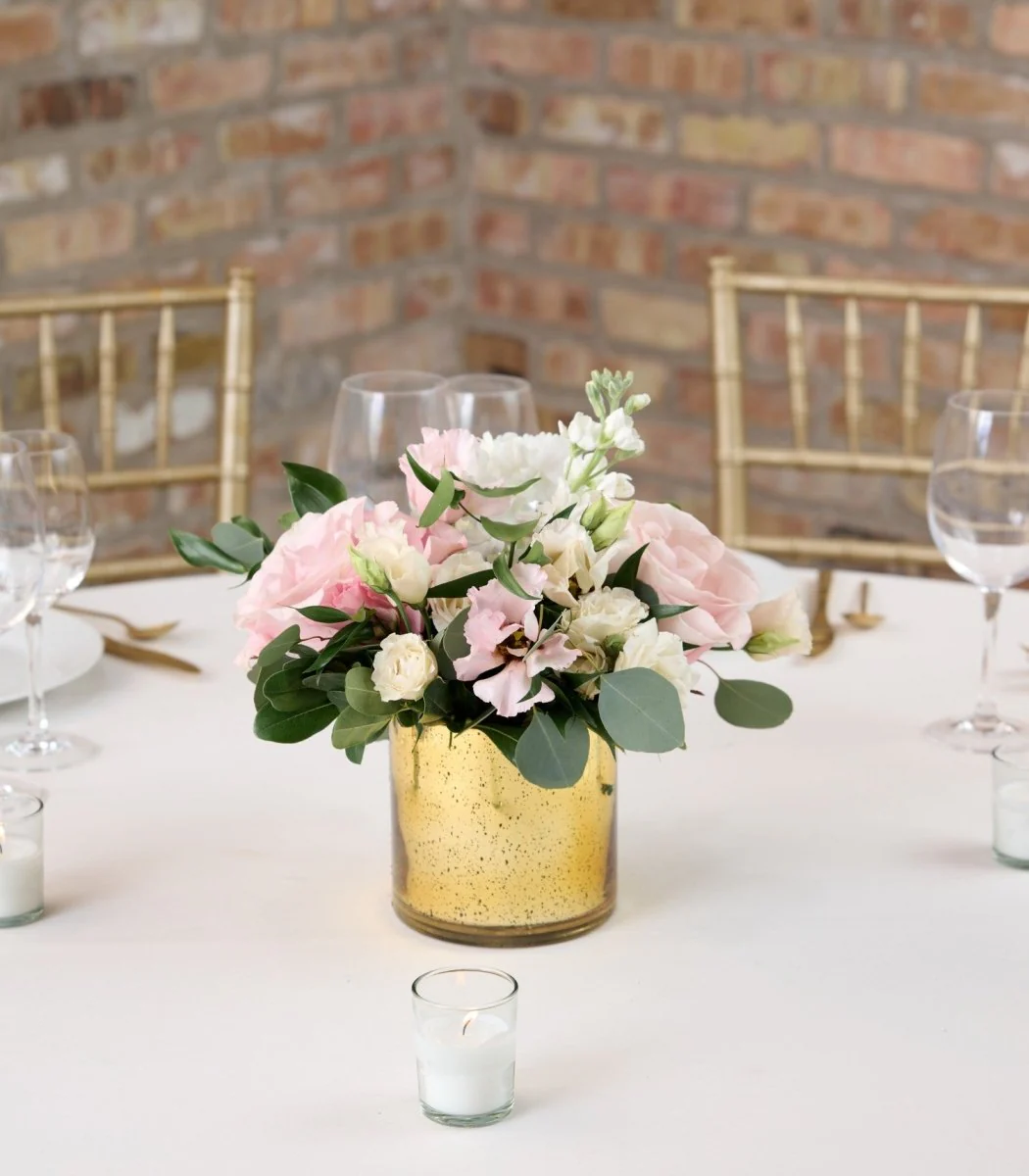 Centerpiece Lush Blush & Ivory - Image 4